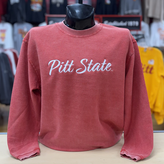 PSU Corded Crew- Latte/Embroidered