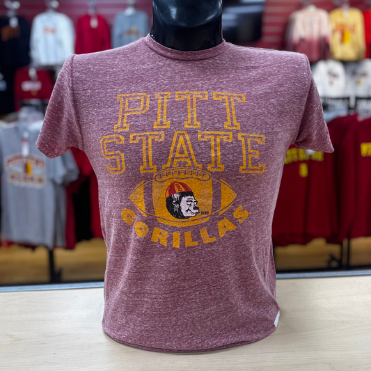 PSU Football '50s Tee - Heather Red