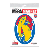 Kansas Jayhawks Mega Magnet w/ Jayhawk Head 5" x 7"