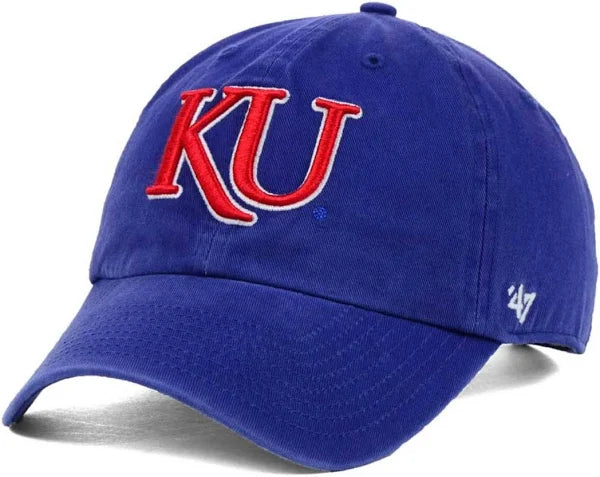Kansas Jayhawks Trajan KU Adjustable Hat - Royal Blue/Red