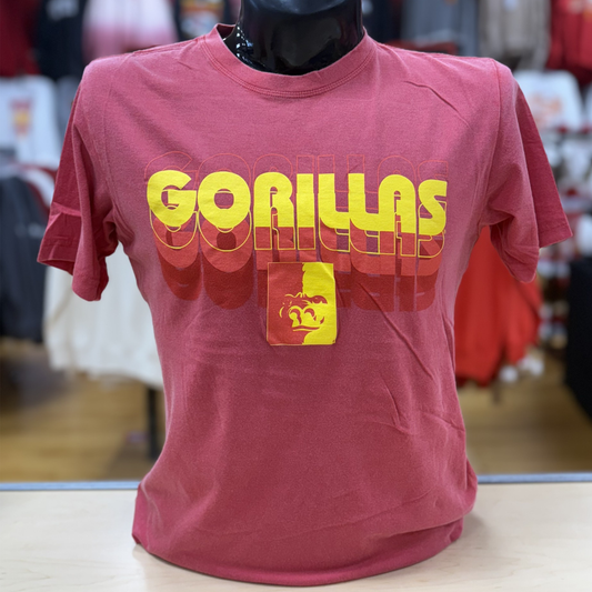 PSU Slide Fade Tee- Chilli, Oxford Heather