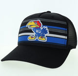 Kansas Jayhawks 1941 Striper Trucker Hat - Black