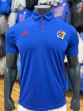 Kansas Jayhawks Sideline Adidas Polo - Royal