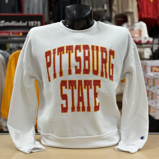 PSU Fleece Crew- White