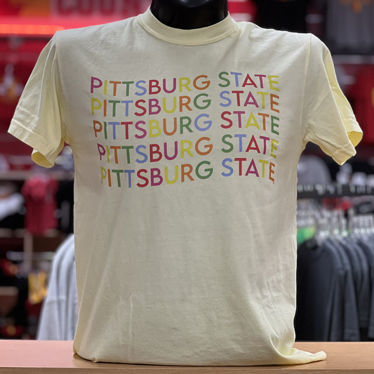 PSU Colorful Wave Tee- Banana