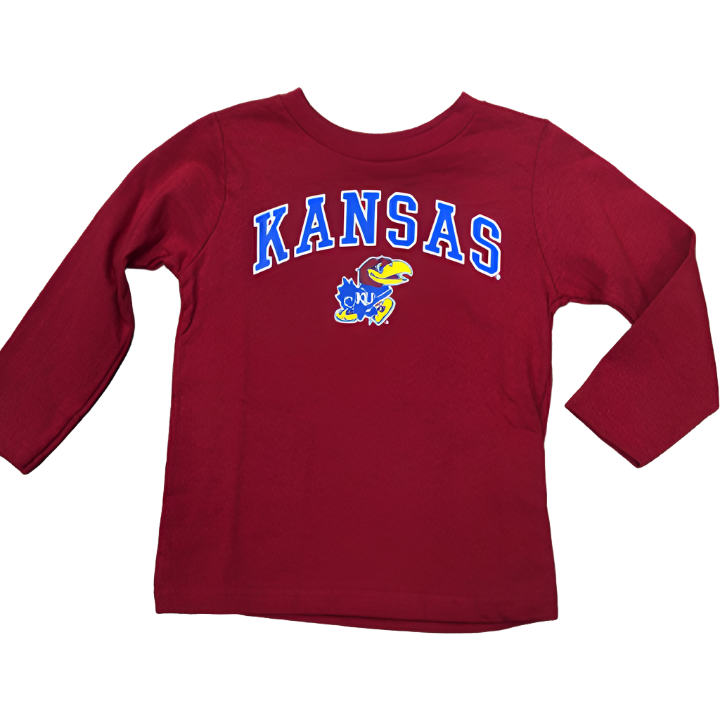 Kansas Arch Mascot Long Sleeve Toddler