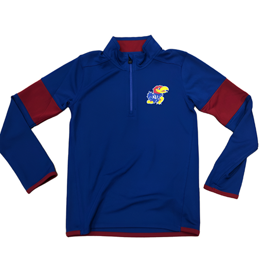 KU Field 1/4 Zip Youth - Royal Blue
