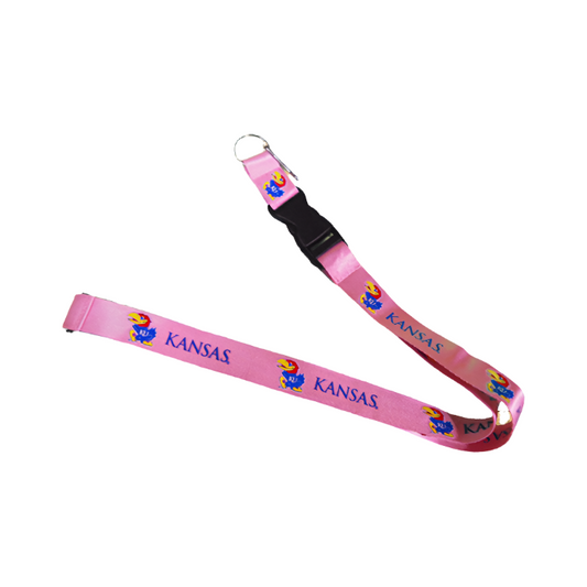 Kansas Jayhawks Lanyard - Pink