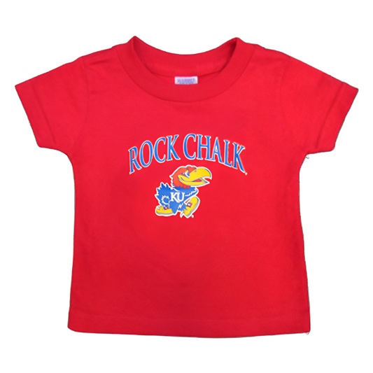 Rock Chalk Arch KU Back Toddler Tee - Red