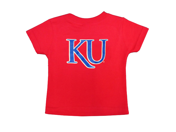 Rock Chalk Arch KU Back Toddler Tee - Red