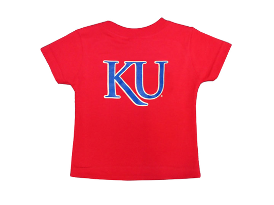Rock Chalk Arch KU Back Toddler Tee - Red