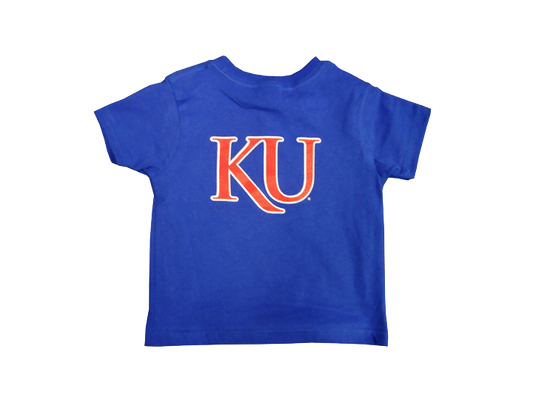 Rock Chalk Arch KU Back Toddler Tee - Royal