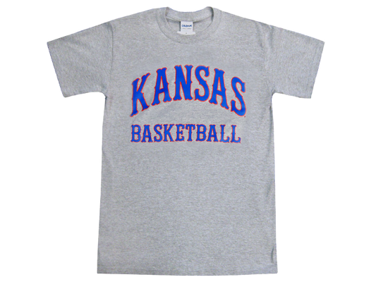 Kansas Basketball Tiffany Arch T-Shirt - Grey