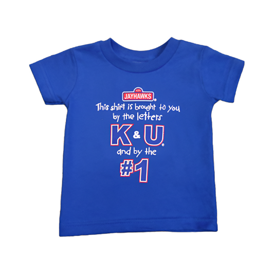 KU #1 Sesame Street Toddler Tee - Royal