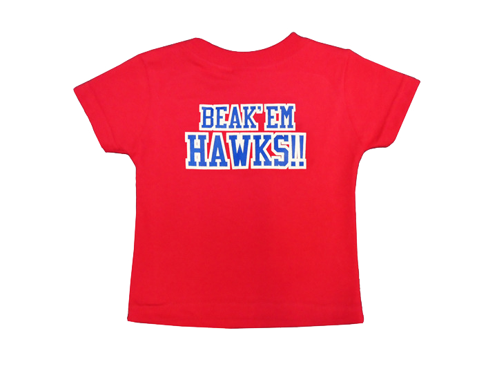 Beak 'Em Hawks Toddler Tee - Red