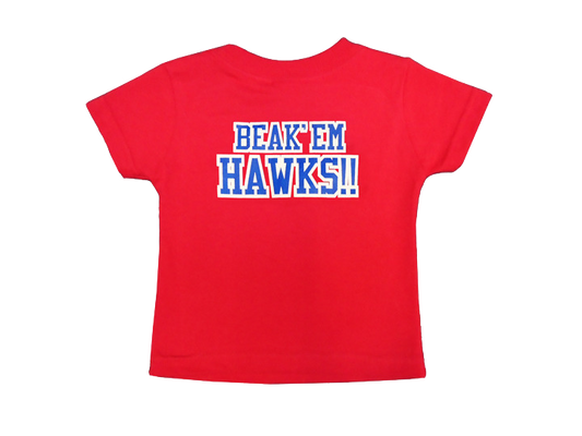 Beak 'Em Hawks Toddler Tee - Red