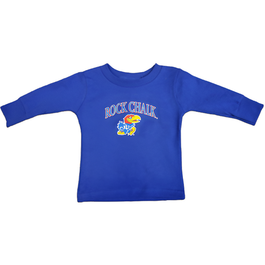 Rock Chalk Arch KU Back Toddler LST - Royal