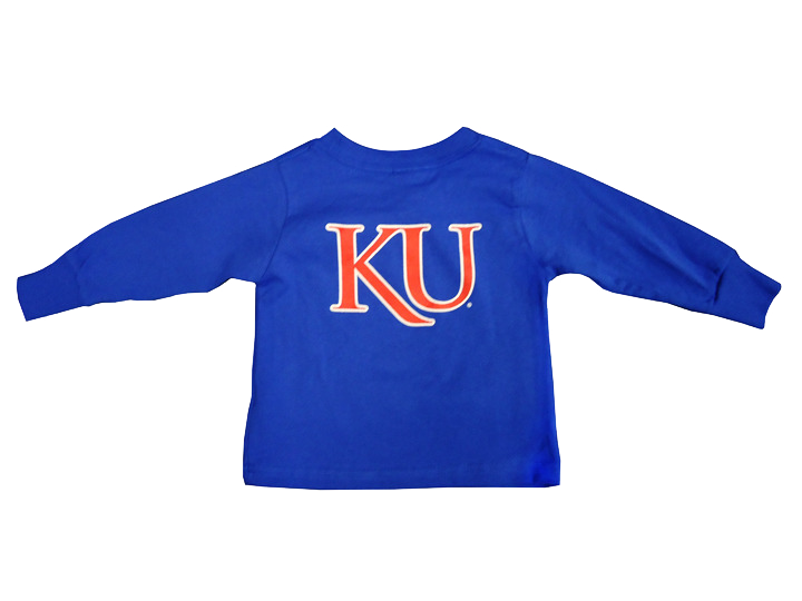 Rock Chalk Arch KU Back Toddler LST - Royal