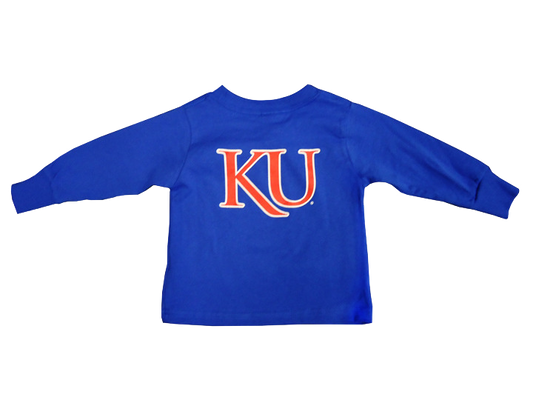 Rock Chalk Arch KU Back Toddler LST - Royal