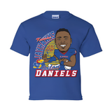 JD6 JALON DANIELS CHARACTER KU FOOTBALL Youth Tee - Royal