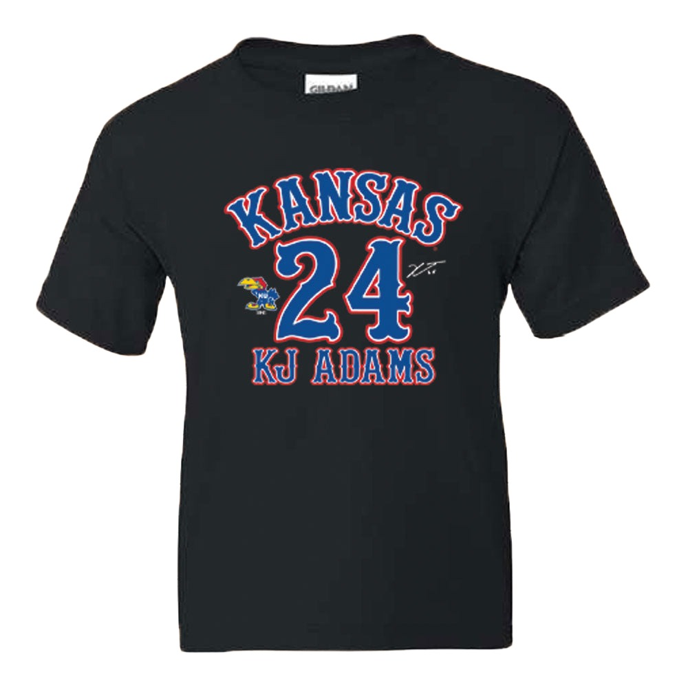 KANSAS KJ ADAMS - DRYBLEND YOUTH TEE - BLACK