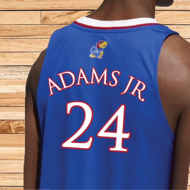 KJ Adams Jr. Kansas Basketball Jersey #24 - Royal