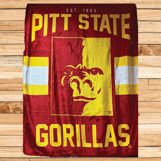 Pitt State Gorillas Blanket - 50X60