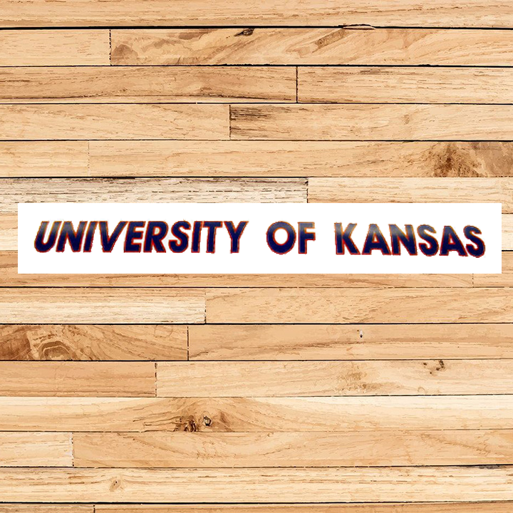 University of Kansas Decal - Blue/Red