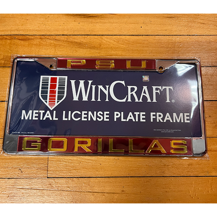 PSU Gorillas License Plate Frame - Red/Gold