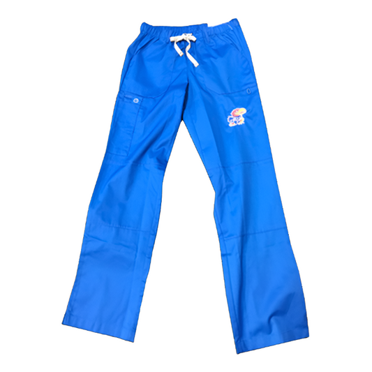 KU Women's Scrub Bottoms Royal