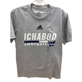 Washburn Ichabods Football Adidas Tee - Grey