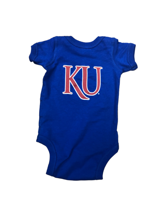 Rock Chalk Arch with KU Back Royal Onsie