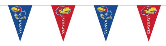 Kansas Jayhawks 22 Pack Printed Triangle Flags