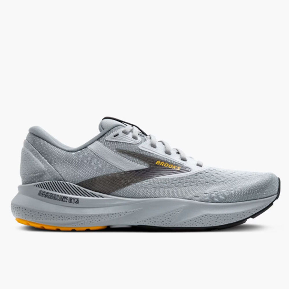 BROOKS MENS ADRENALINE GTS 24 - Alloy/White/Gold