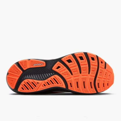 BROOKS MENS GHOST 17 - Oyster Mushroom/Orange/Ebony
