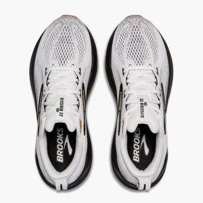 BROOKS MENS GLYCERIN 22 - White/Grey/Black
