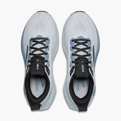 BROOOKS MENS GLYCERIN 23 - WHITE/RAIN