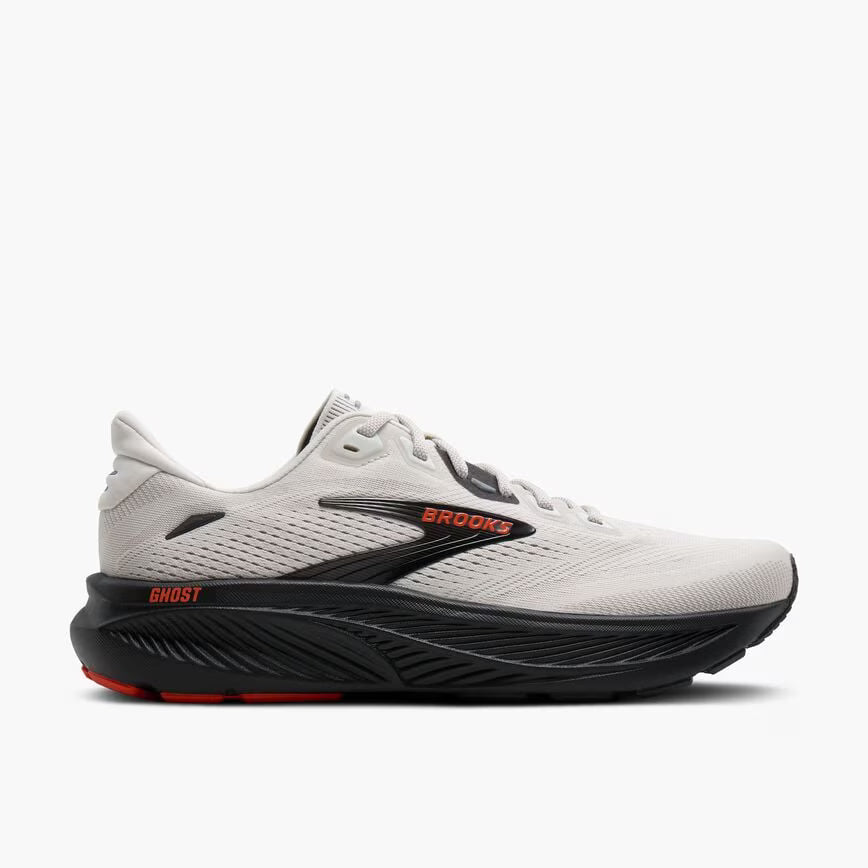 BROOKS MENS GHOST 18 - COCONUT/PEARL/TIGERLILY