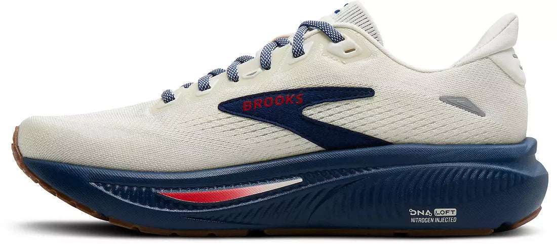 BROOKS MENS GHOST 18 COCONUT/RED/BLUE