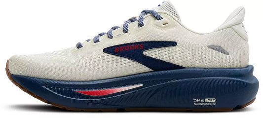 BROOKS MENS GHOST 18 COCONUT/RED/BLUE