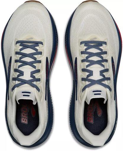BROOKS MENS GHOST 18 COCONUT/RED/BLUE