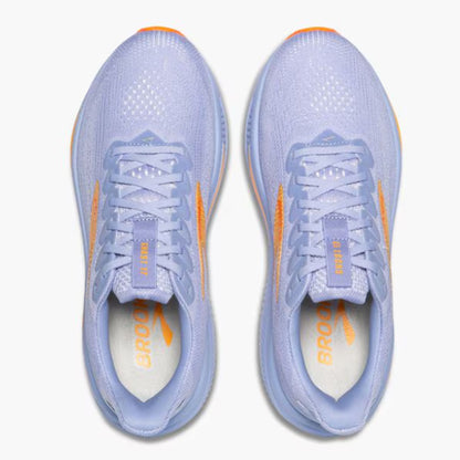 BROOKS WOMENS GHOST 17 - Blue Heron/White/Orange