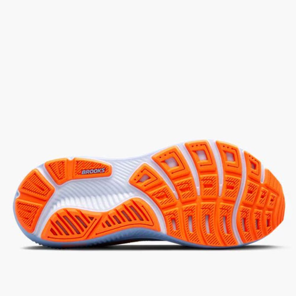 BROOKS WOMENS GHOST 17 - Blue Heron/White/Orange
