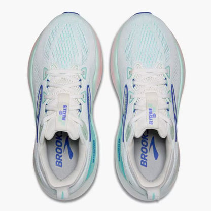 BROOKS WOMENS GLYCERIN 22 - White/Limpet Shell/Amparo Blue