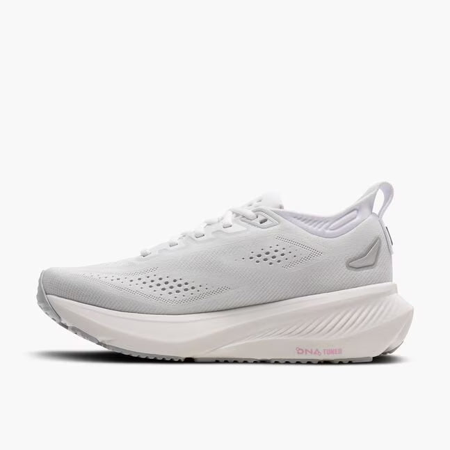 BROOKS WOMENS GLYCERIN 23 - WHITE/GREY/PINK