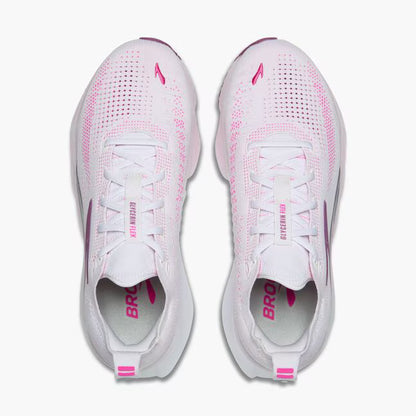 BROOKS WOMENS GLYCERIN FLEX - WHITE/PINK
