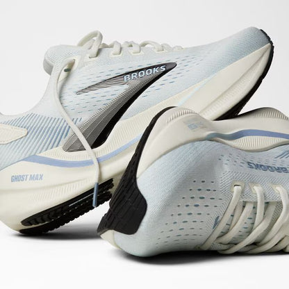 BROOKS WOMENS GHOST MAX 4 - GREY/NANTUCKET/RAIN