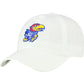 Kansas Jayhawks Adjustable Cotton Hat - White