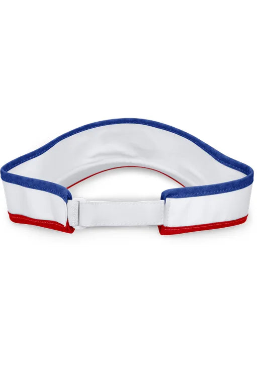 Kansas Jayhawks Trajan KU Fundamental Visor - Red/White/Blue