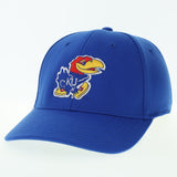 Kansas Jayhawks Classic Sewn Logo Adjustable Hat - Blue